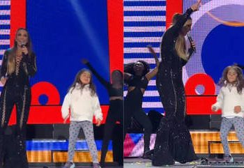 Filha de Ivete Sangalo rouba a cena durante show em Portugal; veja