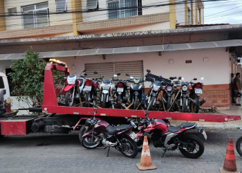 Polícia Militar apreende 100 motos durante operação em Valadares 