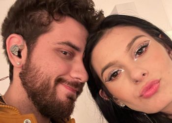 Gustavo Mioto e Ana Castela provam que romance é sério e exibem alianças de compromisso