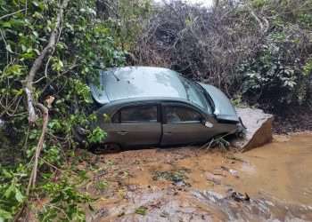Duas pessoas ficam feridas após acidente na BR-259 em Goiabal