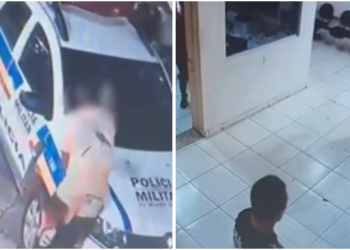 Homem é preso após depredar viatura e tentar agredir policial