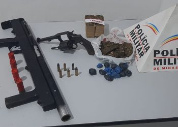 Jovens são presos por tráfico de drogas e porte ilegal de arma de fogo