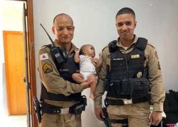 PM salva bebê de engasgamento no Jardim Pérola