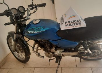 Moto furtada em GV é encontrada no mesmo dia em Tumiritinga