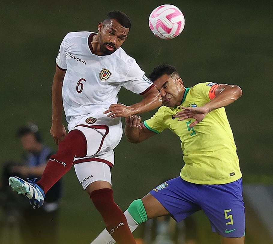 Brasil joga mal, sofre gol no fim e fica no empate em 1 a 1 com a Venezuela