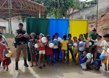 PM participa de festividades pelo Dia das Crianças na Escola Serra Lima