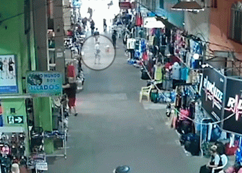 Câmeras de seguranças gravaram o momento em que um homem golpeia um gato com um pau. O caso aconteceu no Mercado Municipal de Governador Valadares