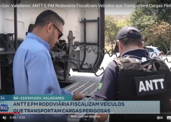 ANTT e PMRv fiscalizam veículos que transportam cargas perigosas