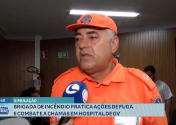 Simulação: brigada de incêndio pratica ações de fuga e combate a chamas em hospital de GV