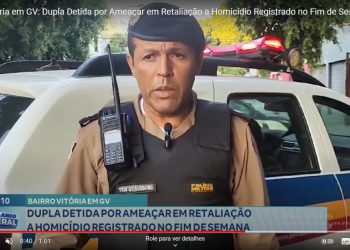 Dupla é detida por ameaças em retaliação a homicídio registrado no fim de semana