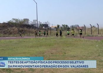 Estação Olímpica: testes de aptidão física do processo seletivo da PM movimentaram o feriadão em GV
