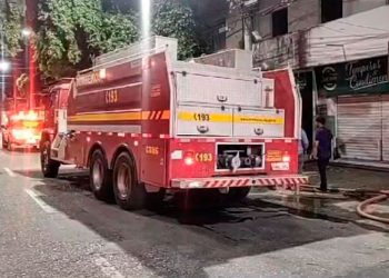 Incêndio atinge loja de flores na Avenida Minas Gerais