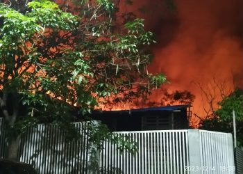 Incêndio toma conta de pasto no bairro Santa Rosa de Lima