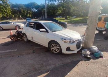 Acidente na BR-458 deixa duas pessoas feridas