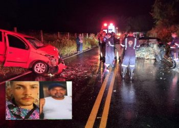 Dois homens morrem e uma mulher fica ferida em grave acidente no Vale do Rio Doce