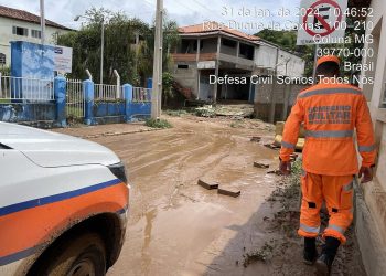 Chuva provoca alagamento e causa prejuízos em Coluna