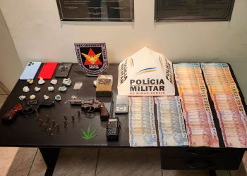 Trio é preso durante operação em Valadares; polícia apreende drogas e dinheiro dentro de pote de arroz 