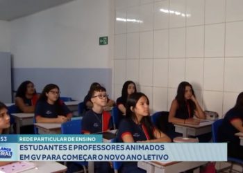 Rede particular de ensino: estudantes e professores animados pelo retorno das aulas