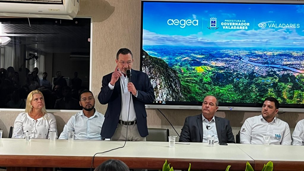 Aegea Saneamento e Prefeitura de Valadares assinam contrato de concessão do SAAE