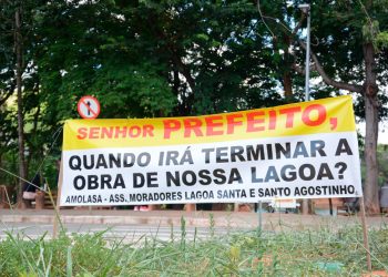 Há 6 meses obras da Lagoa Santa estão paralisadas