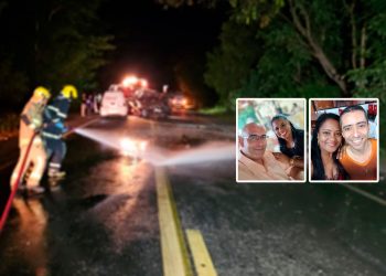 Veja quem são os dois casais que morreram no grave acidente, na BR-381, em Baguari