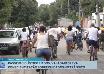 ‘Maio Amarelo’: passeio ciclístico leva conscientização sobre cuidados no trânsito
