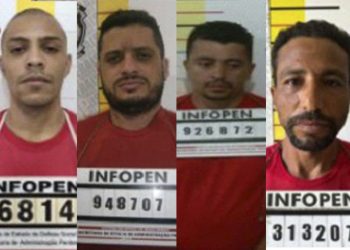 Os quatro foram recapturados durante ações das forças de segurança - Foto: divulgação/ Sejusp - MG