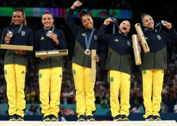 Brasil alcança seu maior feito na ginástica e ganha bronze por equipes