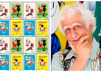 Nesta quinta-feira (24), os Correios lançarão uma nova emissão de selos natalinos em homenagem ao multiartista Ziraldo.
