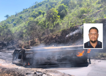 Motorista morre carbonizado em acidente na LMG-744, em Virgolândia