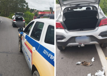 Homem com tornozeleira eletrônica é preso transportando carro furtado na BR-116