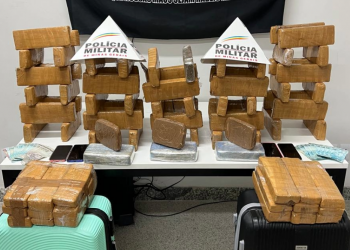 Polícia Militar apreende cerca de 70 kg de maconha durante operação no Vale do Aço