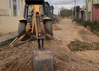 Calçamento chega à rua Pau Brasil no bairro Floresta