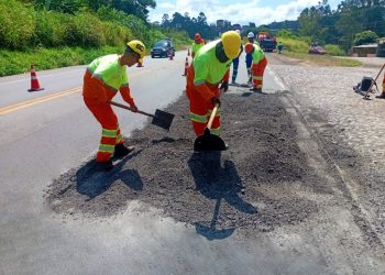 Nova 381 utiliza 48 toneladas de massa asfáltica em 40 dias de operação na BR-381