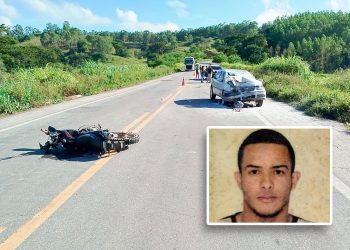Motociclista morre em acidente entre Valadares e Periquito