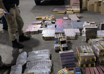 Polícia apreende carga de cigarros avaliada em R$ 100 mil na MGC-259, em Valadares