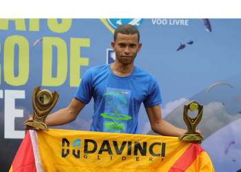 Valadarense é campeão brasileiro de pouso de precisão no parapente 1