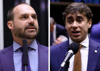 ‘Triste ver a que ponto chegou’, diz Eduardo Bolsonaro em critica a Nikolas