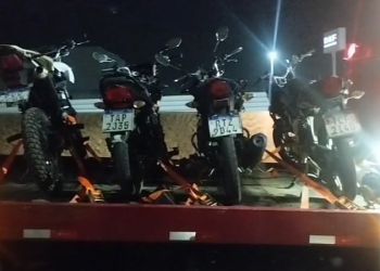 PM faz operação contra o ‘grau’ e apreende quatro motocicletas