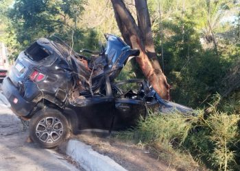 Condutora fica ferida após perder controle de veículo na BR-259 em Valadares