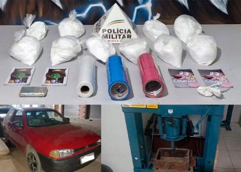 PM prende dois homens com 20 kg de cocaína em propriedade rural