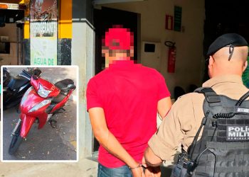 Polícia Militar prende homem por furto de motocicleta em Valadares