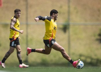 Atlético finaliza preparação para enfrentar o Sport na Arena MRV nesta quarta