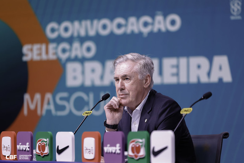 Carlo Ancelotti convoca seleção para dois últimos amistosos de 2025