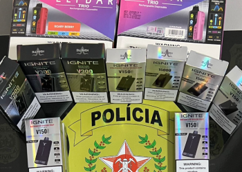 PC apreende cigarros eletrônicos durante ação de monitoramento