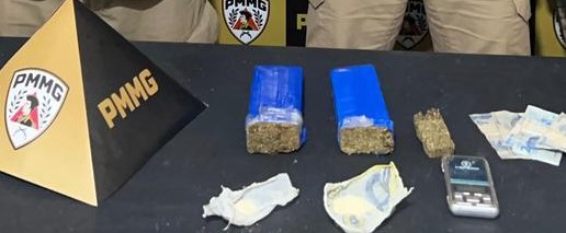 Ações da PM em Coroaci resultam na prisão de três e na apreensão de maconha e cocaína