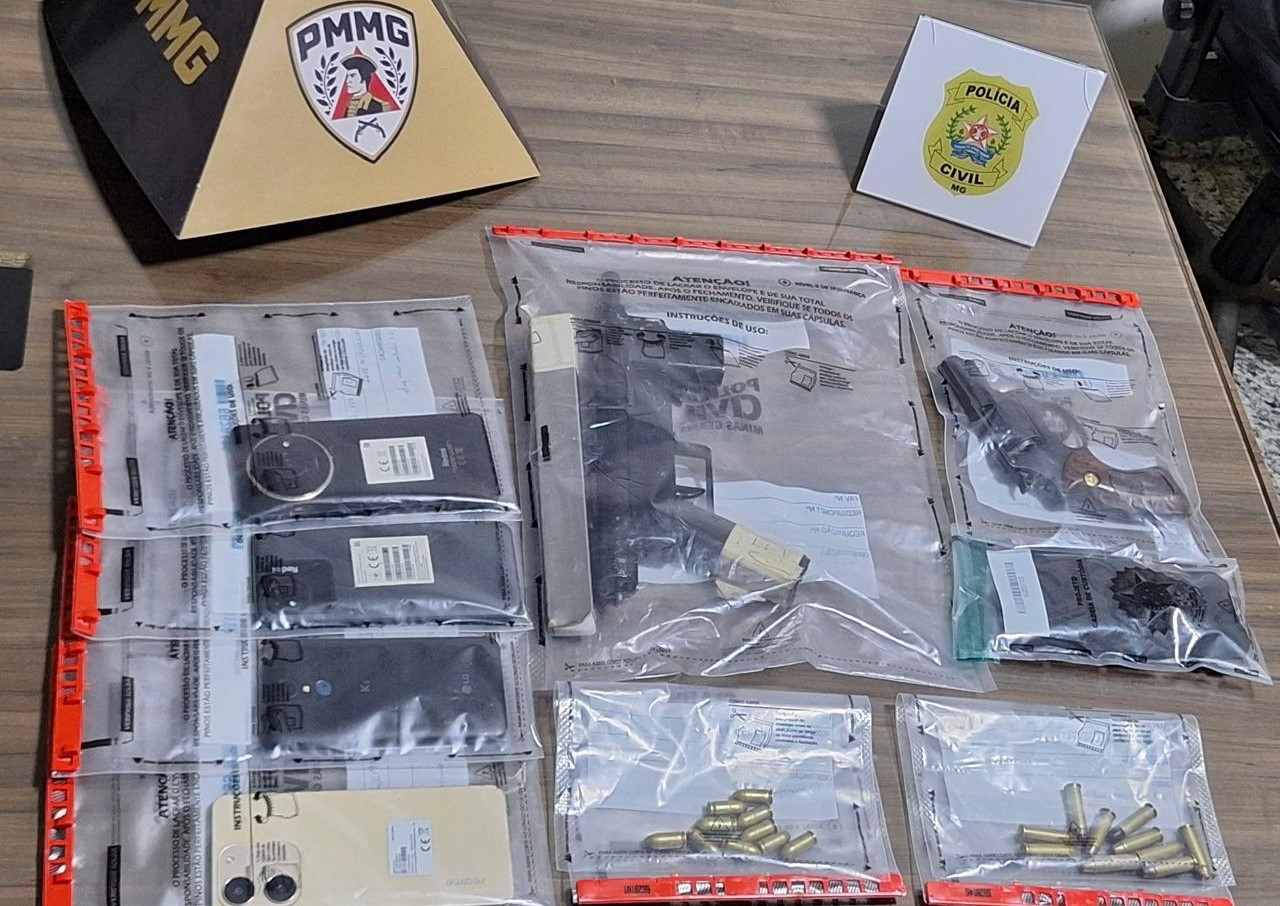 Dois suspeitos são presos e armas apreendidas em operação que investiga homicídio em Conselheiro Pena