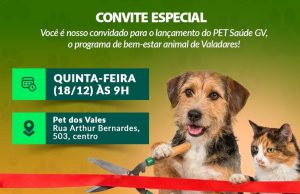 Lançamento do Pet Saúde GV é remarcado para quinta-feira