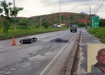 Motociclista morre em acidente na BR-116 em Valadares