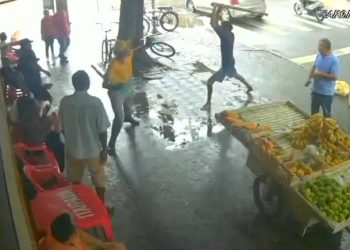 Homem agride gari com pauladas após acusá-lo de atrapalhar roubo em Valadares
